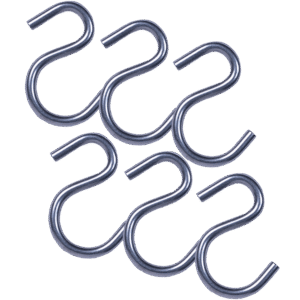 HOFA S-Haken-Set für Vorhangschiene 6 Stk.